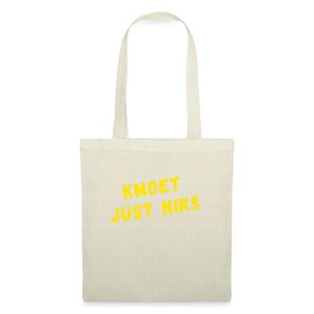 kmoet just niks, chemises en dialecte anversois - Sac en tissu - nature - Devant
