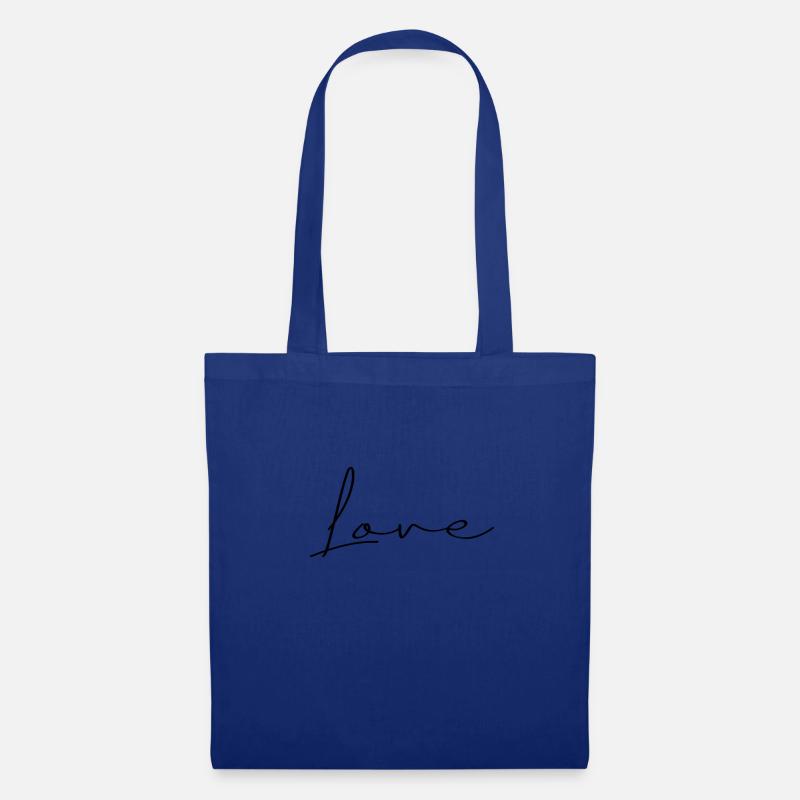 Love - Stoffbeutel - Royalblau