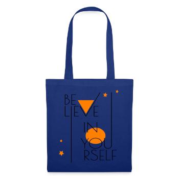 Croyez en vous - Sac en tissu - bleu royal - Devant