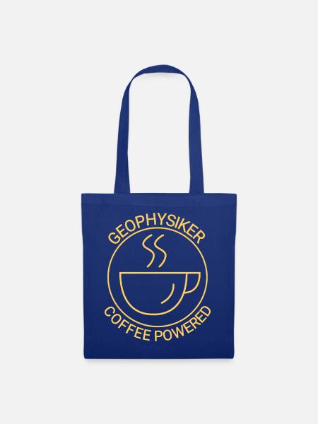 Geophysiker Coffee Powered Geophysik - Stoffbeutel - Royalblau