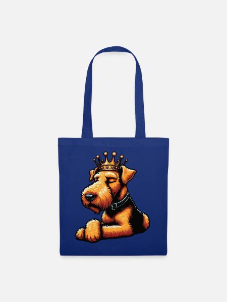 Airedale Terrier Airedales Airedaleliebhaber - Stoffbeutel - Royalblau