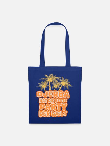 Geschenk für Djerba - Stoffbeutel - Royalblau