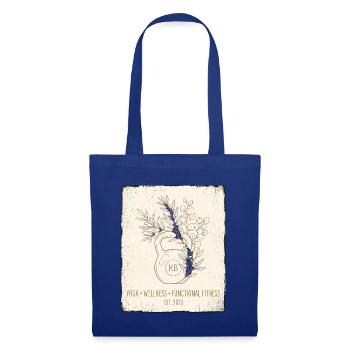 Kettlebell Botanical - Stoffbeutel - Royalblau - Vorne