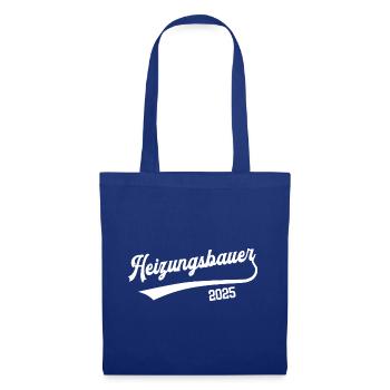 Heizungsbauer 2025 Ausbildung Beruf Heizungsbau - Stoffbeutel - Royalblau - Vorne