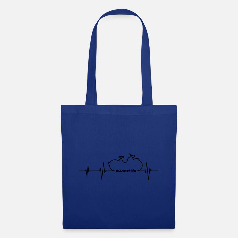 Simson SR1 SR2 EKG - Pulse of Life - Stoffbeutel - Royalblau