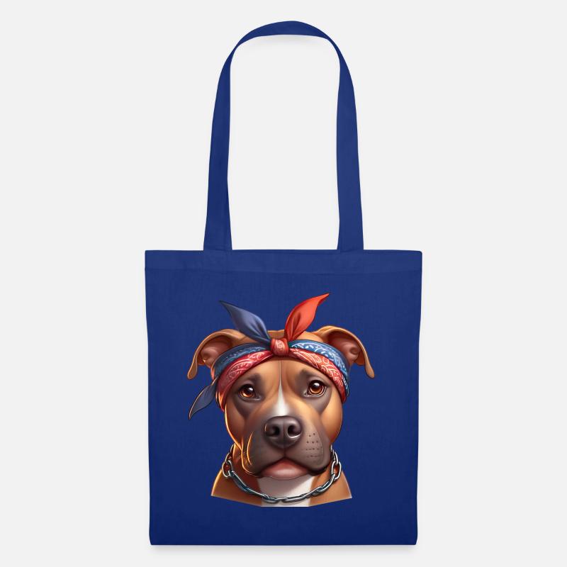 Pitbull Das Modell - Stoffbeutel - Royalblau