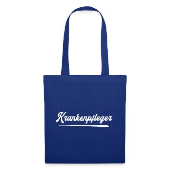 Krankenpfleger Pfleger Krankenpflege Pflegehelfer - Stoffbeutel - Royalblau - Vorne