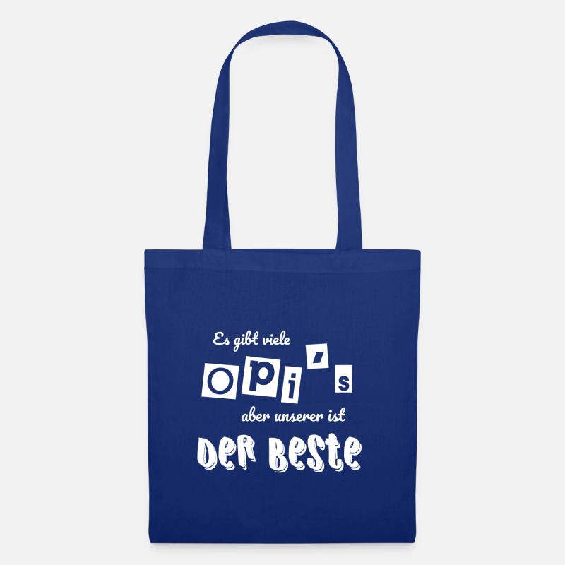Unser Opi ist der Beste - Stoffbeutel - Royalblau