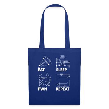 CC Congress Hacker r C3 37C3 eat sleep pwn repeat - Tote Bag - royal blue - Front