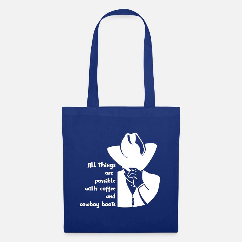 All things are possible - Stoffbeutel - Royalblau