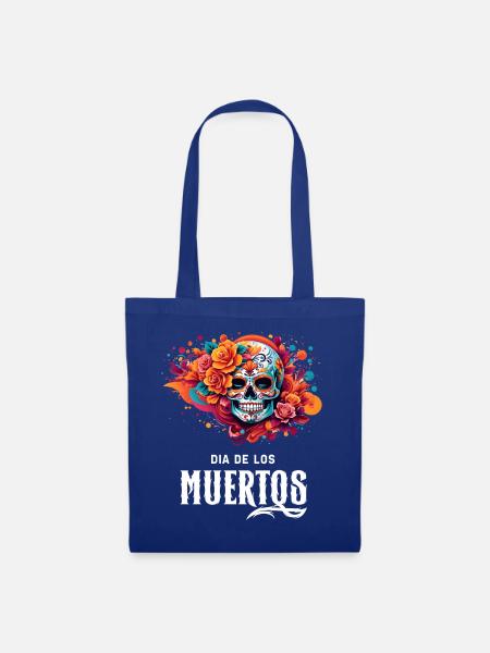 Mystic Statement Shirt: Dia de los Muertos - Tote Bag - royal blue