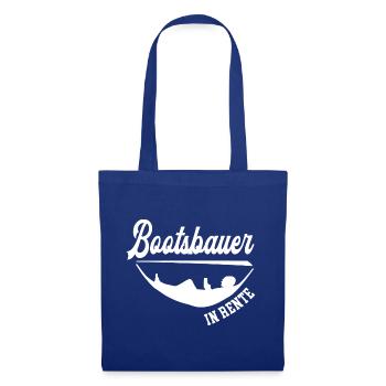 Bootsbauer Rente Rentner Bootsbau Ruhestand - Stoffbeutel - Royalblau - Vorne