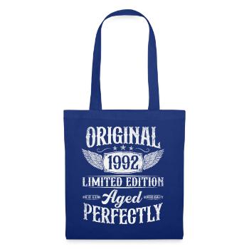 Vintage Original 1992 né Vintage Anniversaire - Sac en tissu - bleu royal - Devant