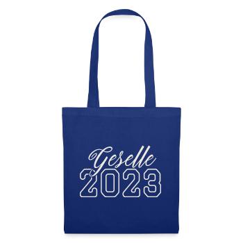 Geselle 2023 Gesellenprüfung - Stoffbeutel - Royalblau - Vorne