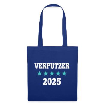 Verputzer 2025 Ausbildung Prüfung Meister Azubi - Stoffbeutel - Royalblau - Vorne