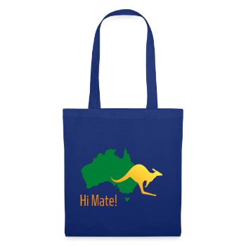 Australien - Hi Mate! - Stoffbeutel - Royalblau - Vorne