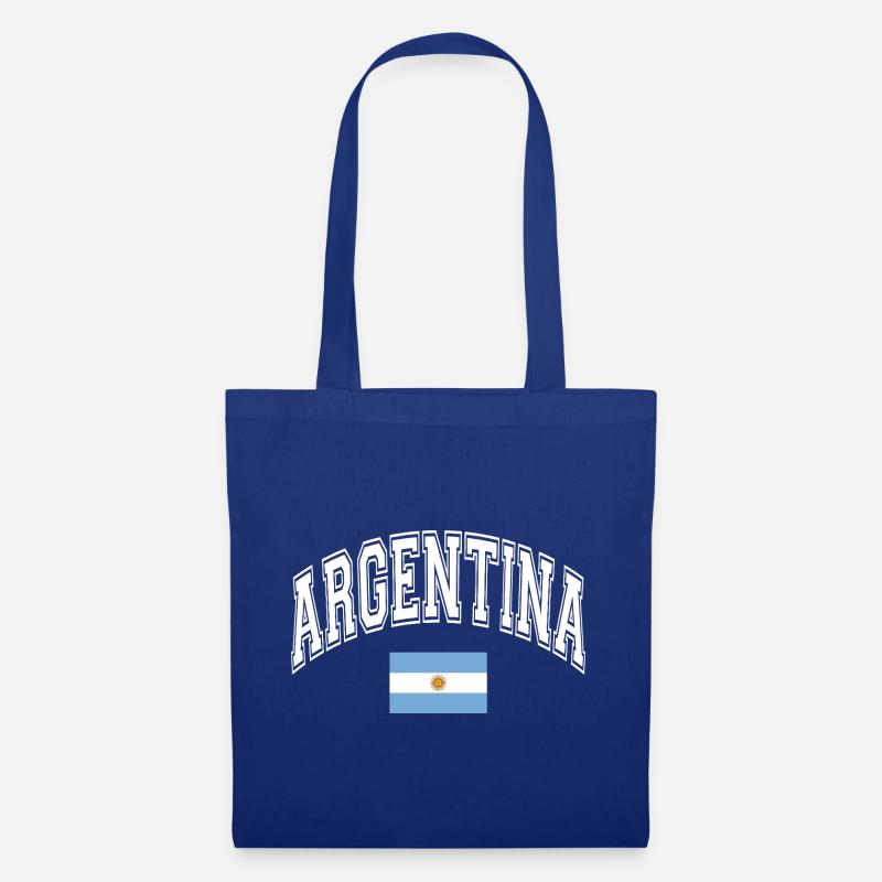 Argentinien Flagge - Stoffbeutel - Royalblau