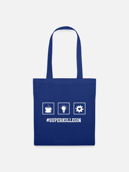 Superkollegin Beste Kollegin Lieblingskollegin - Stoffbeutel - Royalblau