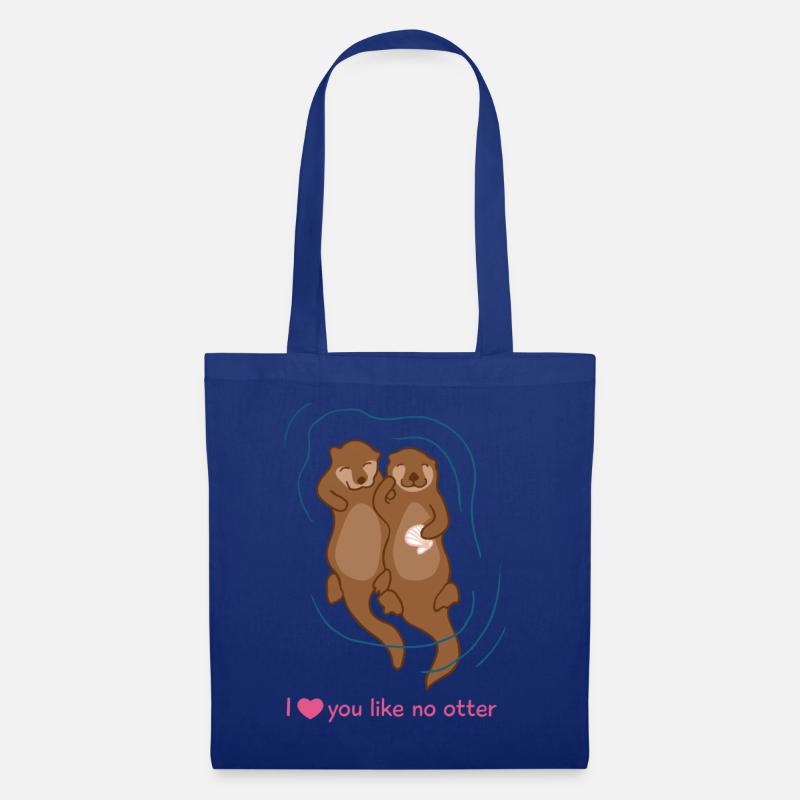 Otter Love - Stoffbeutel - Royalblau