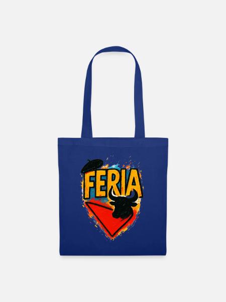 Feria – Baskenland - Stoffbeutel - Royalblau