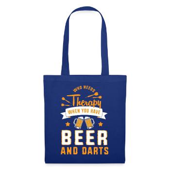 Dart Dartboard Dartpfeil - Stoffbeutel - Royalblau - Vorne