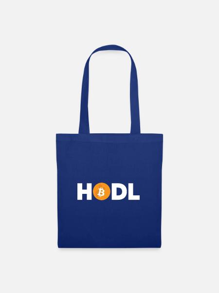 Bitcoin Plan B BTC Satoshi Krypto Hodl Maximalist - Stoffbeutel - Royalblau