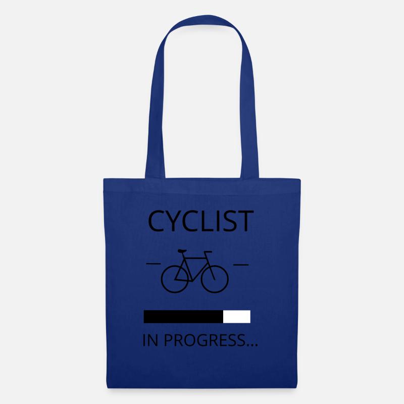 CYCLIST IN PROGRESS - Stoffbeutel - Royalblau