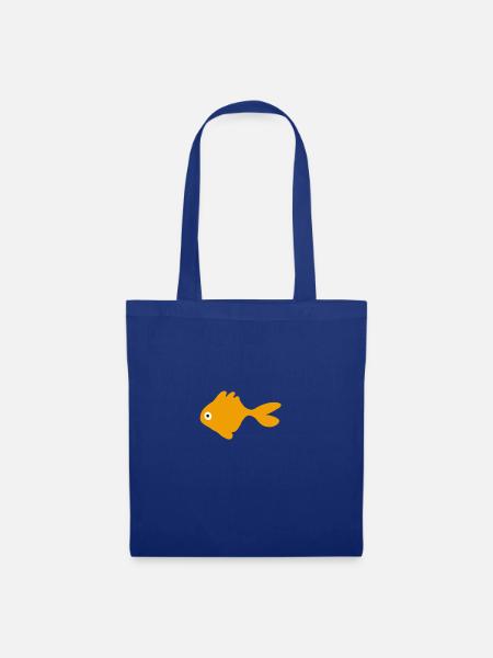 Goldfisch minimalistisch - Stoffbeutel - Royalblau