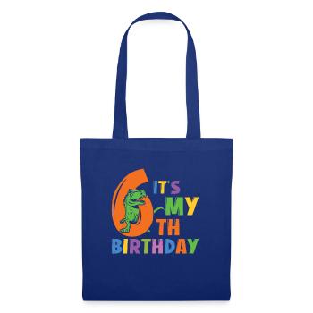 6th Birthday 6 Years Dino Dinosaur Dinosaur - Tote Bag - royal blue - Front