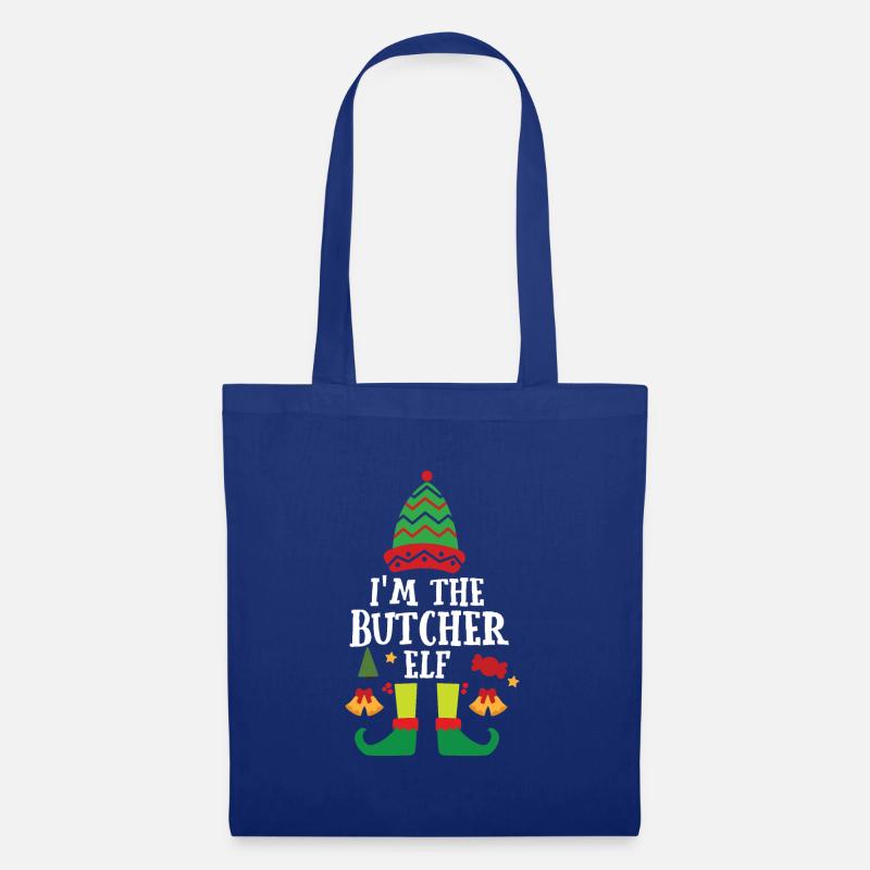 Weihnachtsgeschenk Metzger Fleischer Metzgerei - Stoffbeutel - Royalblau