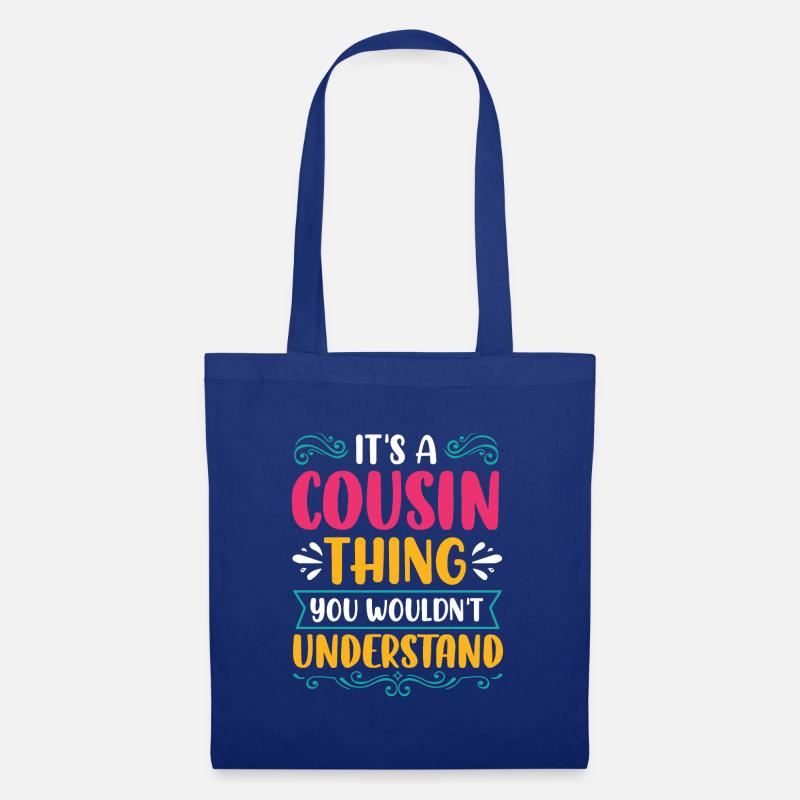 Cousine Cousin cousins beste Freunde - Stoffbeutel - Royalblau