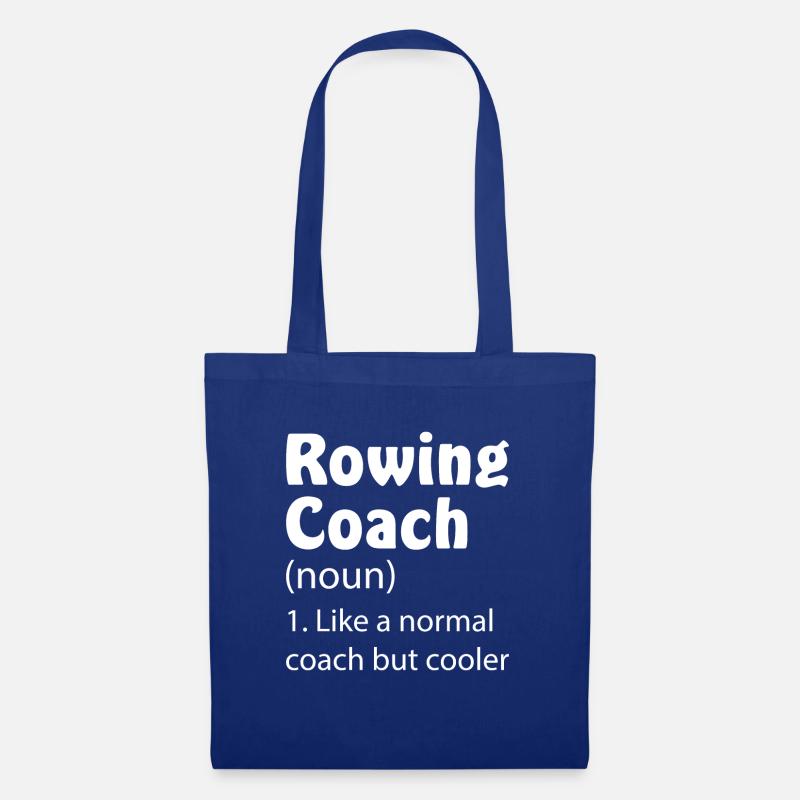 Rudertrainer Rudern Trainer Ruderer Ruderboot - Stoffbeutel - Royalblau