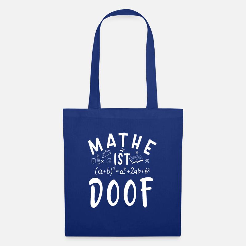 Mathelehrer Mathematische Formel Geometrie Lehrer - Stoffbeutel - Royalblau