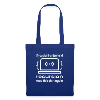 Software Developer Programmer Gift - Tote Bag - royal blue - Front