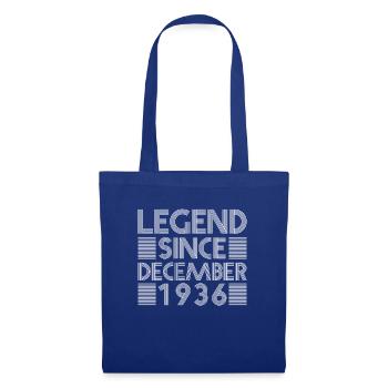 Legenden Geburtstag Dezember 1936 geboren Geschenk - Stoffbeutel - Royalblau - Vorne