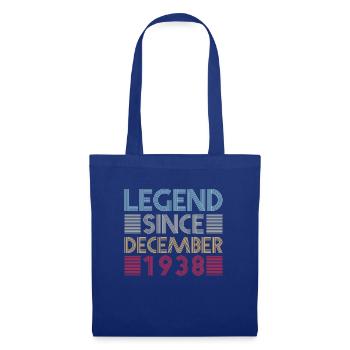 Legends birthday December 1938 born gift - Tote Bag - royal blue - Front