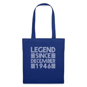 Legenden Geburtstag Dezember 1946 geboren Geschenk - Stoffbeutel - Royalblau - Vorne