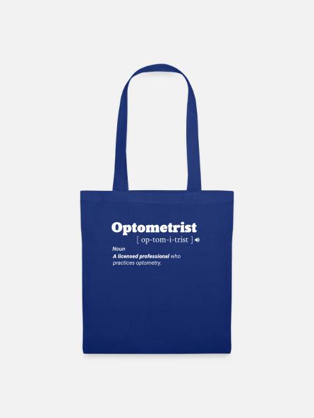 Augenoptiker Optometrist Optiker Augenarzt Kaffee - Stoffbeutel - Royalblau