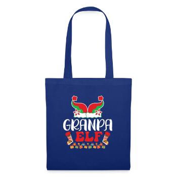 Grandpa Elf Christmas - Tote Bag - royal blue - Front