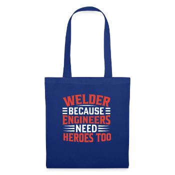 Soudeur Profession Chaleur Acier Gaz TIG Soudage MAG - Sac en tissu - bleu royal - Devant