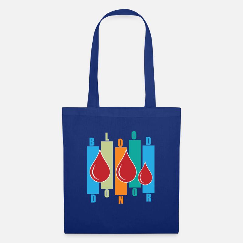 Blutspende Blutspenden Blutspender - Stoffbeutel - Royalblau