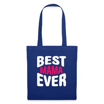 Meilleur cadeau de maman de la fête des mères - Sac en tissu - bleu royal - Devant