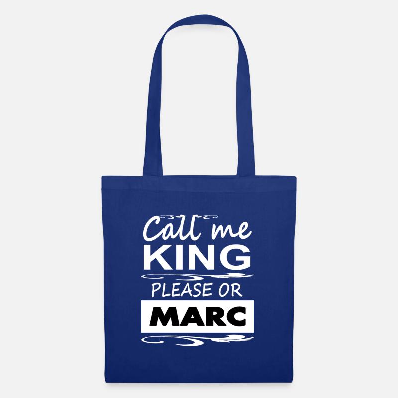 Ich heiße Marc ich bin Marc Vorname Marc Geschenk - Stoffbeutel - Royalblau
