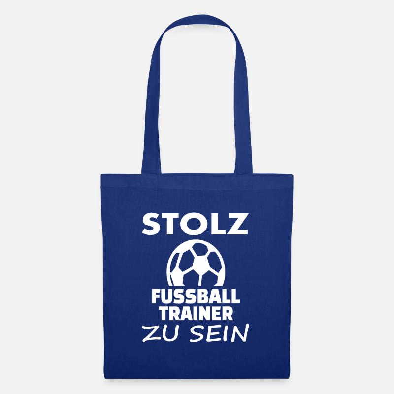 Ich bin stolz Fußball Trainer zu sein Geschenkidee - Stoffbeutel - Royalblau