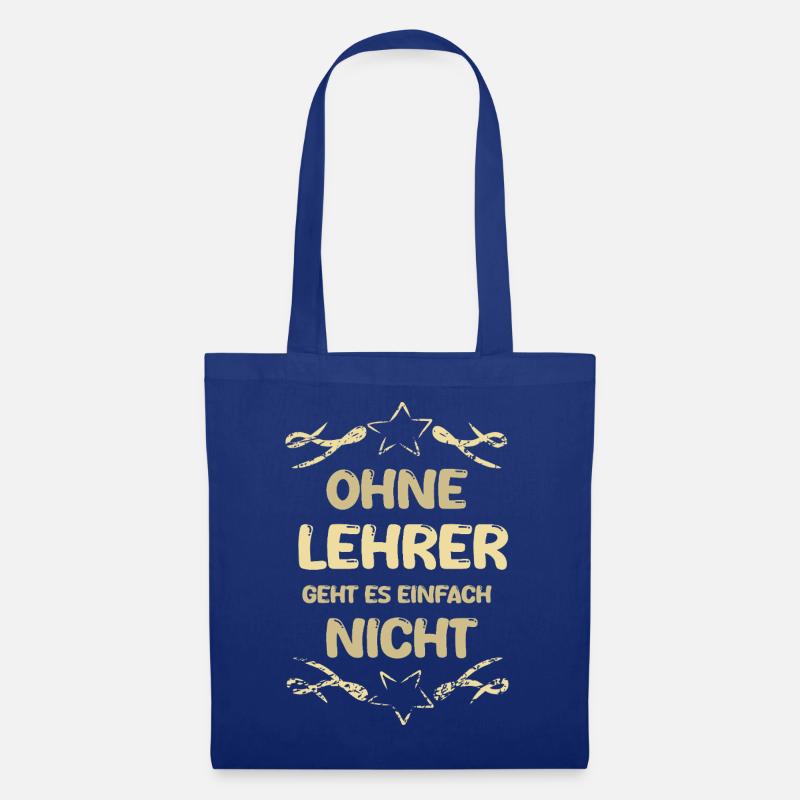 Lehrer Lehrer - Stoffbeutel - Royalblau