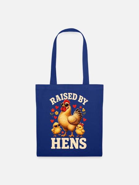RAISED BY HENS - Stoffbeutel - Royalblau
