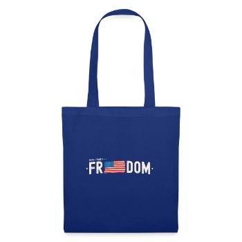USA Drapeau américain Faith Freedom Stars Stripes 4ème - Sac en tissu - bleu royal - Devant