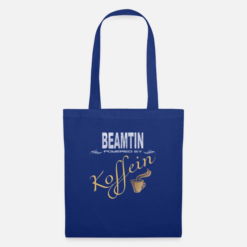 Beamtin powered by Koffein Shirt - Stoffbeutel - Royalblau