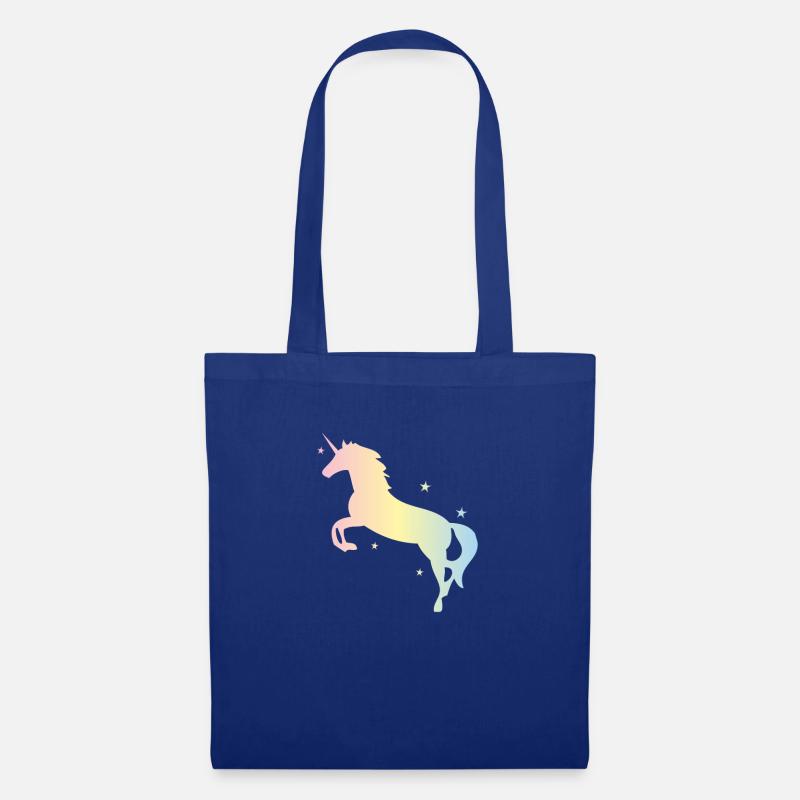 Einhorn - Stoffbeutel - Royalblau