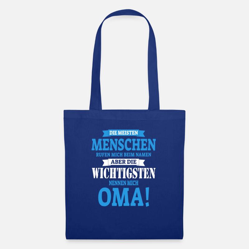 Oma ist die Beste Geschenk Geschenkidee - Stoffbeutel - Royalblau